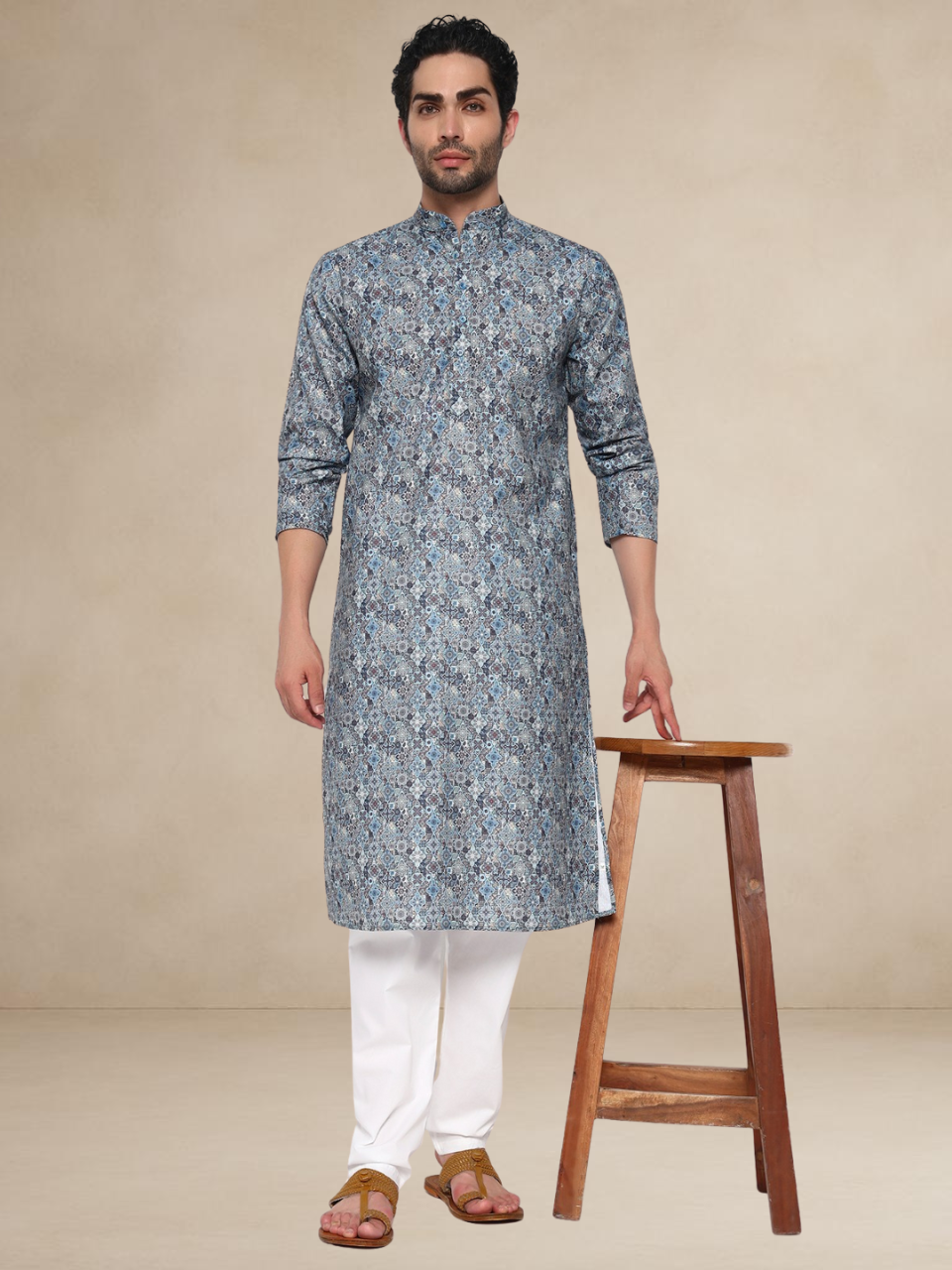 Floral Pattern Traditional Kurta Abstract II