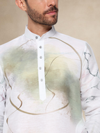 Abstract Block Print Kurta Pyjama Set for Men Abstract I Abstract I