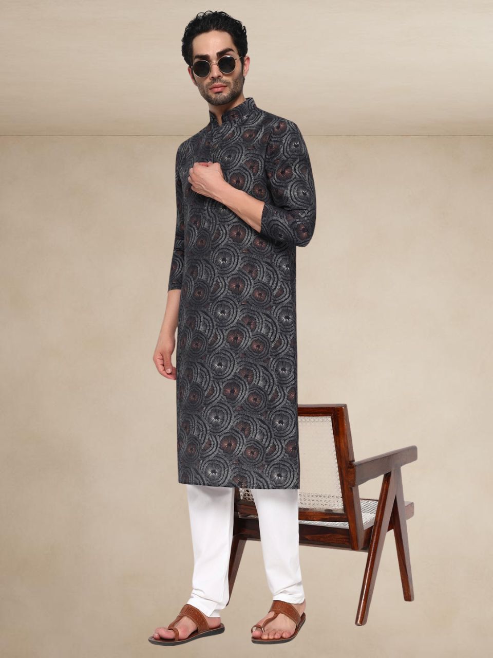 Designer Patterned Traditional Kurta