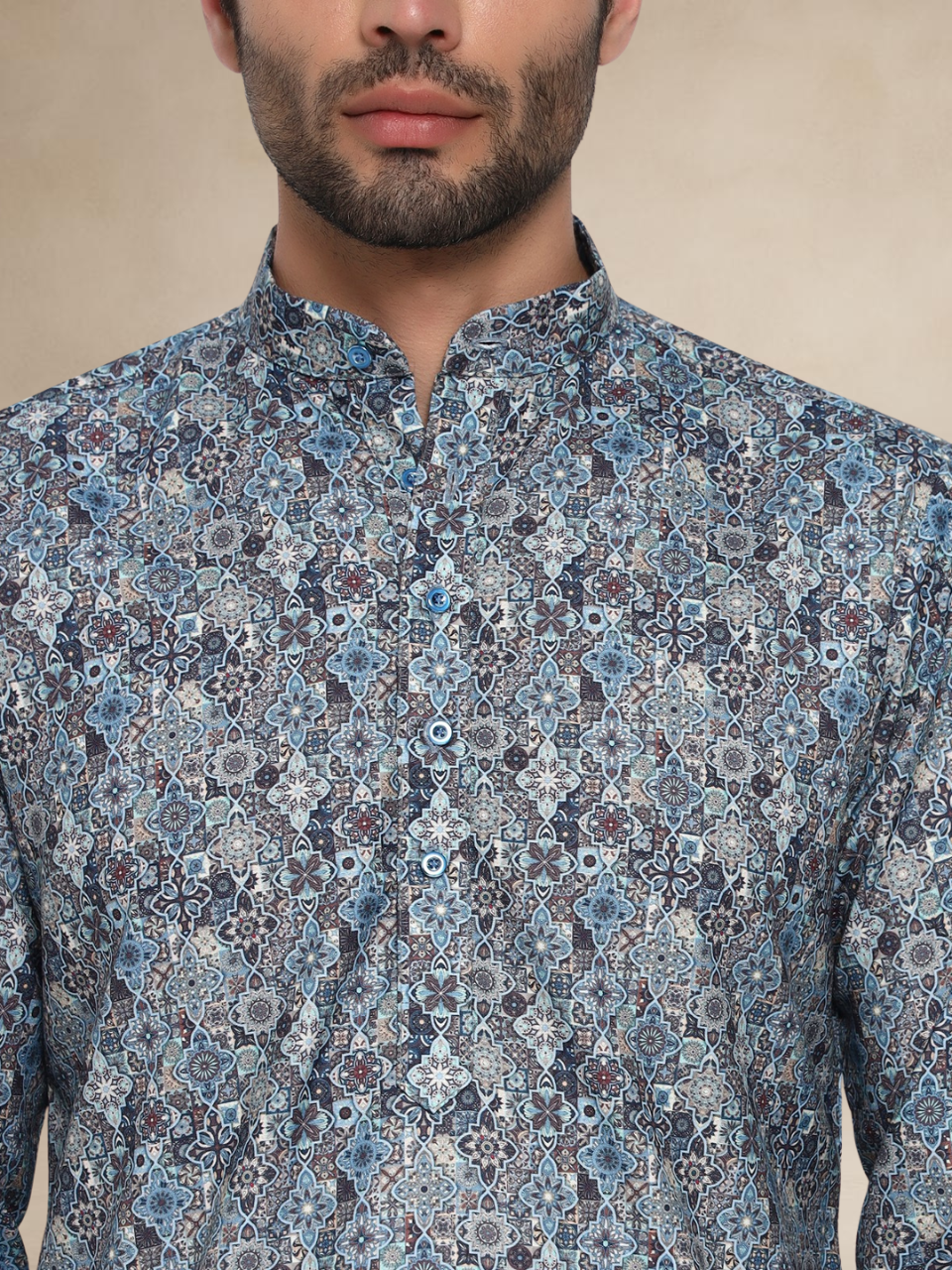Floral Pattern Traditional Kurta Abstract II