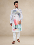 Abstract Block Print Kurta Pyjama Set for Men Abstract II Abstract II