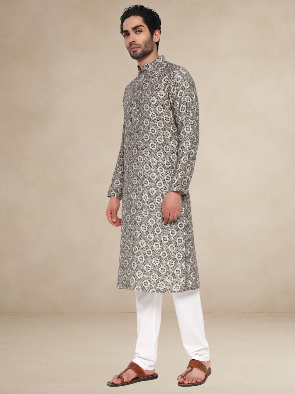 Designer Patterned Traditional Kurta Persian Mosaic