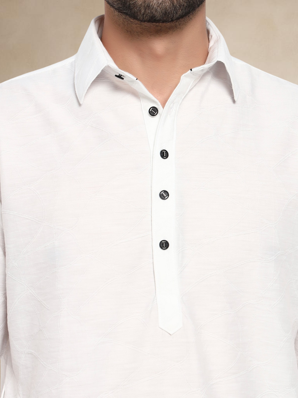 Embroidered Popover Pathani Suit