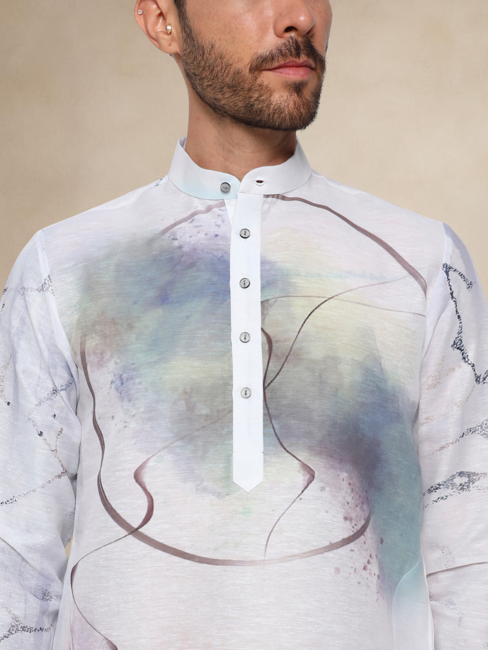 Abstract Block Print Kurta Pyjama Set for Men Abstract II Abstract II