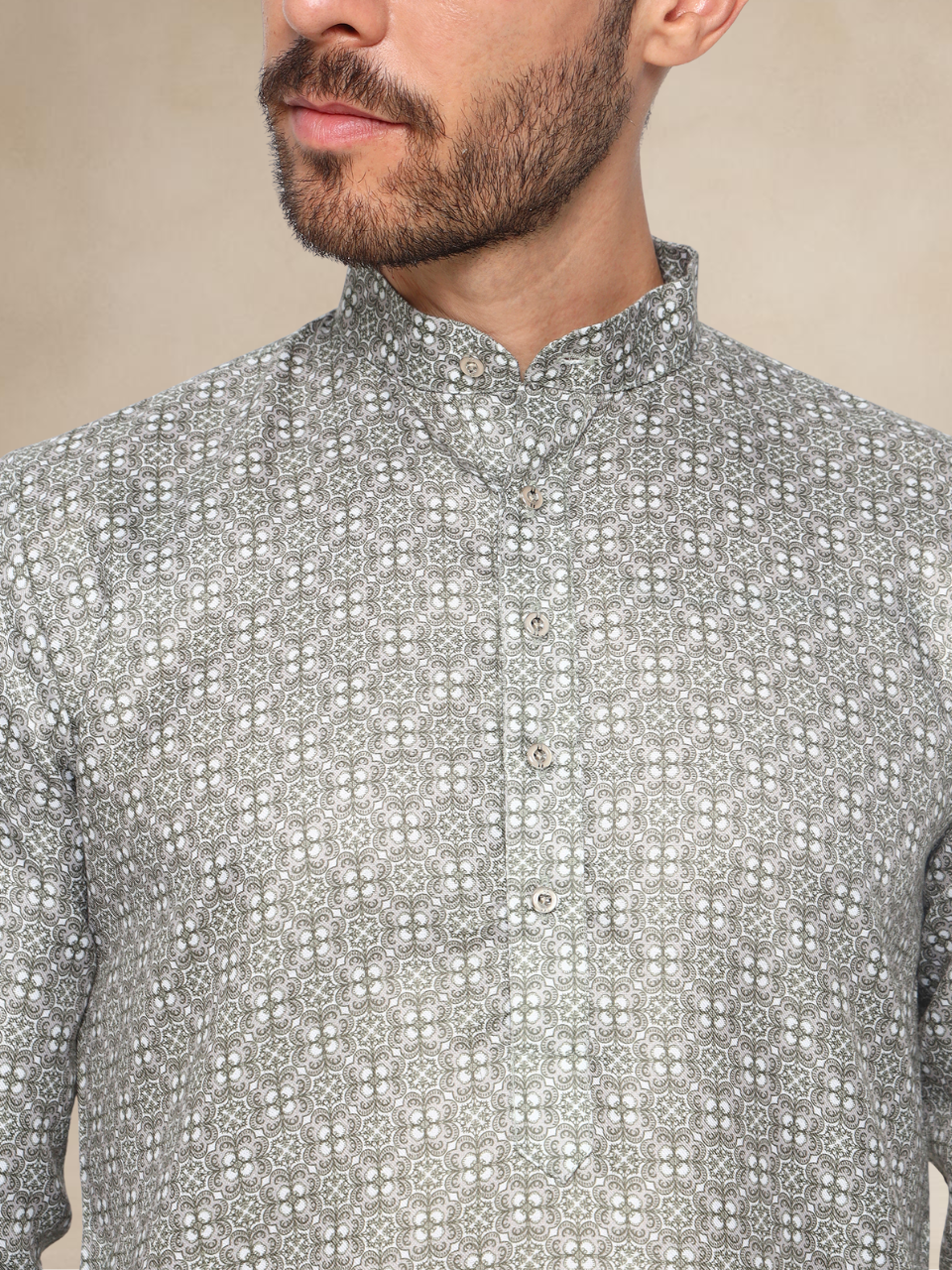 Mehndi Printed Colour Kurta Pyjama Set