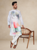 Abstract Block Print Kurta Pyjama Set for Men Abstract II Abstract II