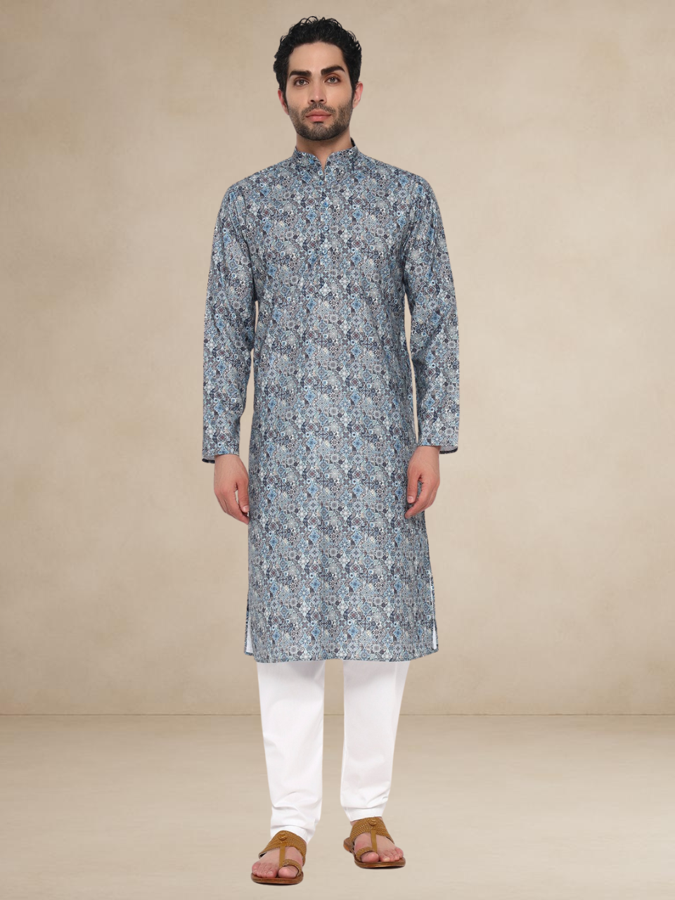 Floral Pattern Traditional Kurta Abstract II