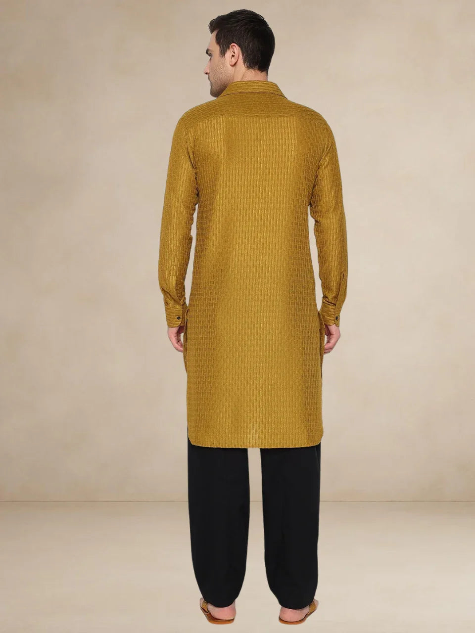Printed Yellow Pathani Suit (Copy)