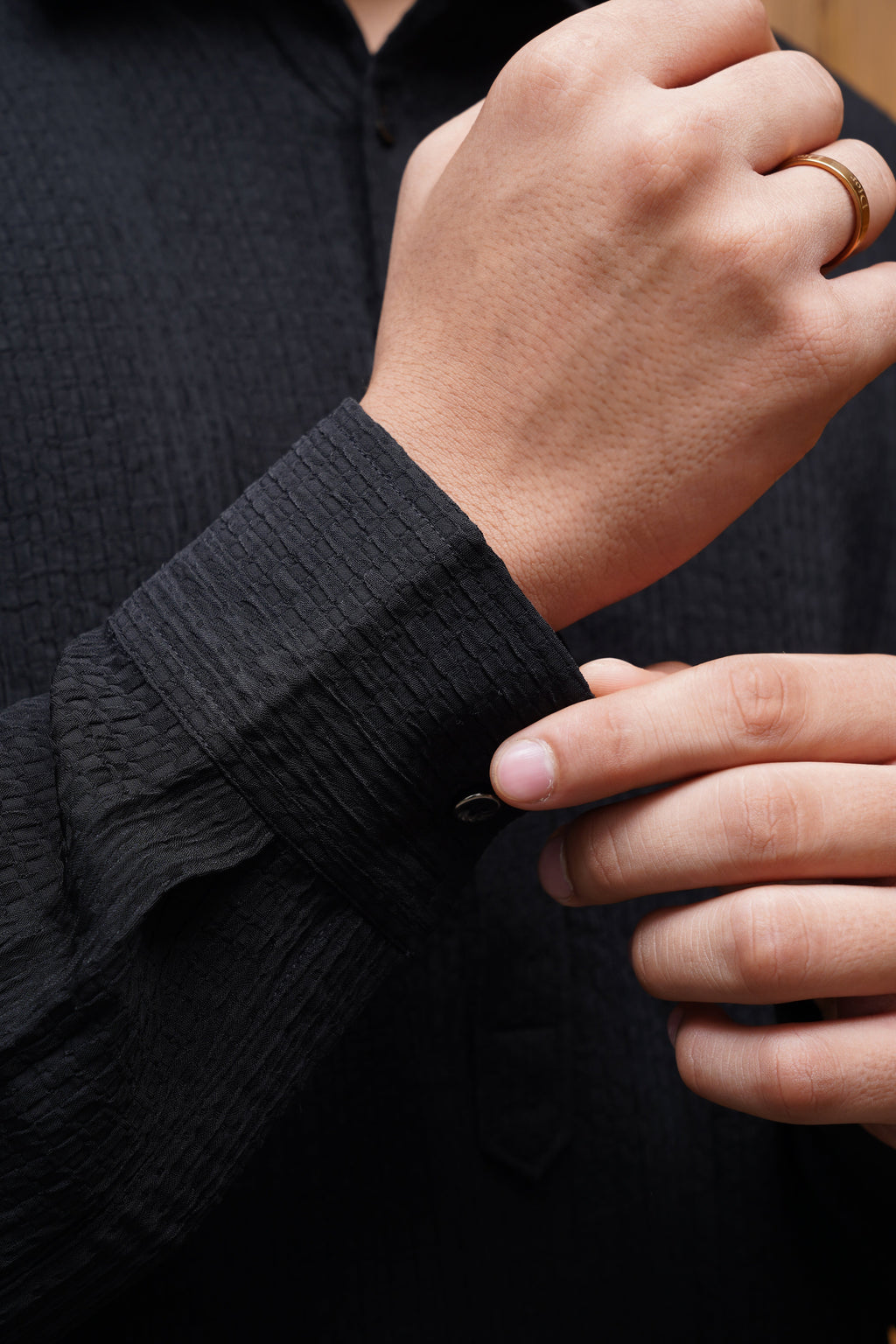 Bettino Men's Pathani Suit Black