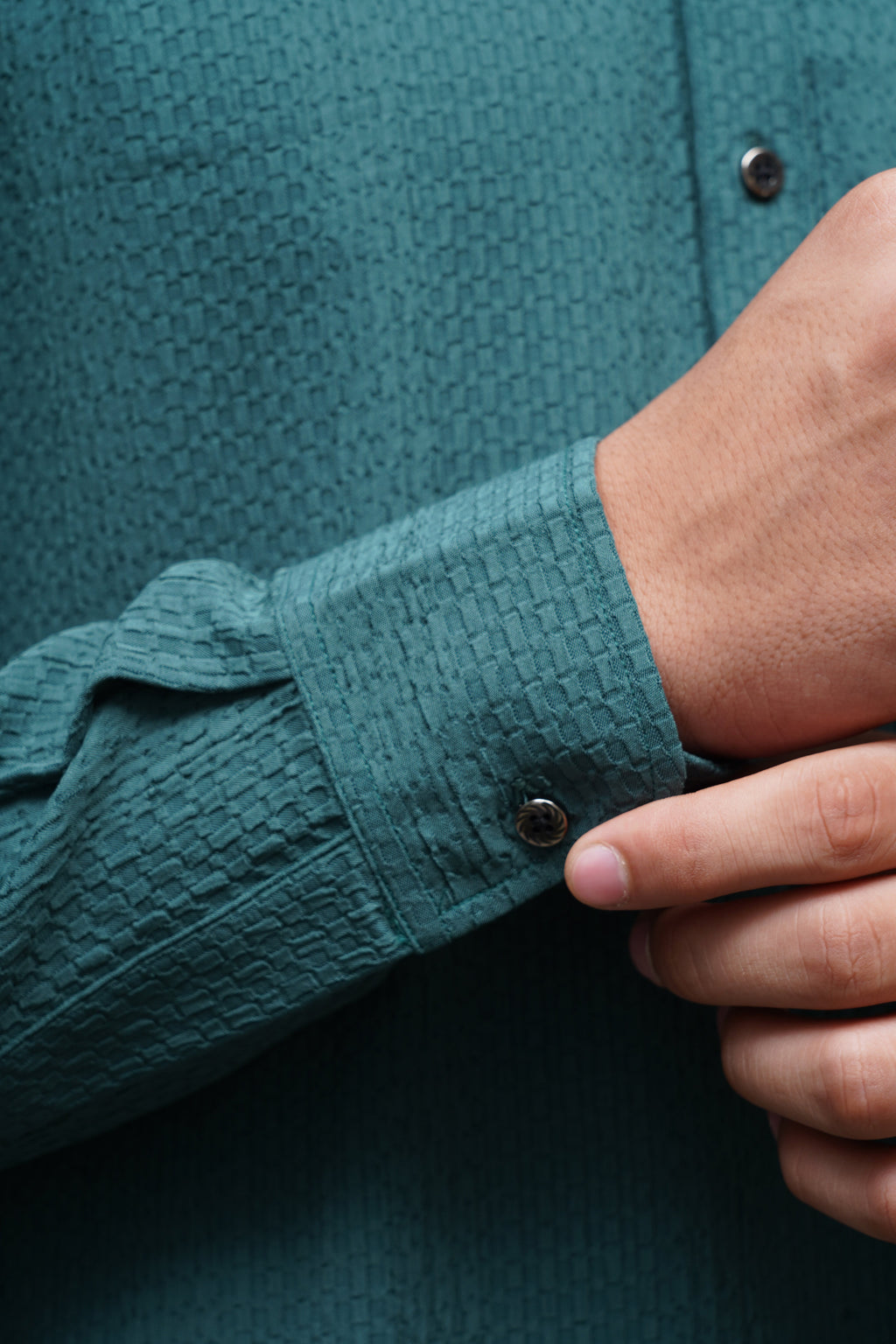 Bettino Men's Pathani Suit Deep Teal