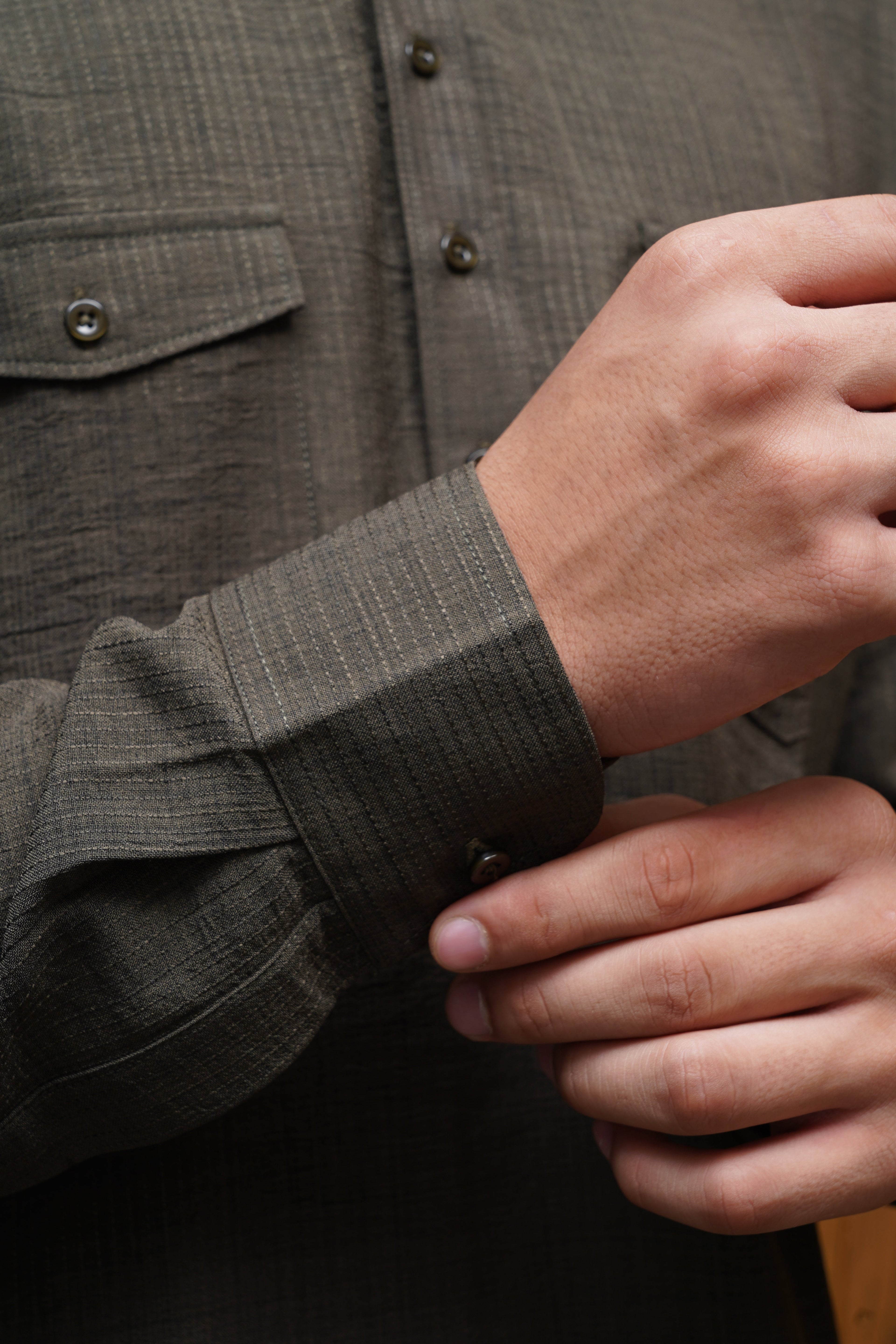 Bettino Men's Pathani Suit - Dark Khaki