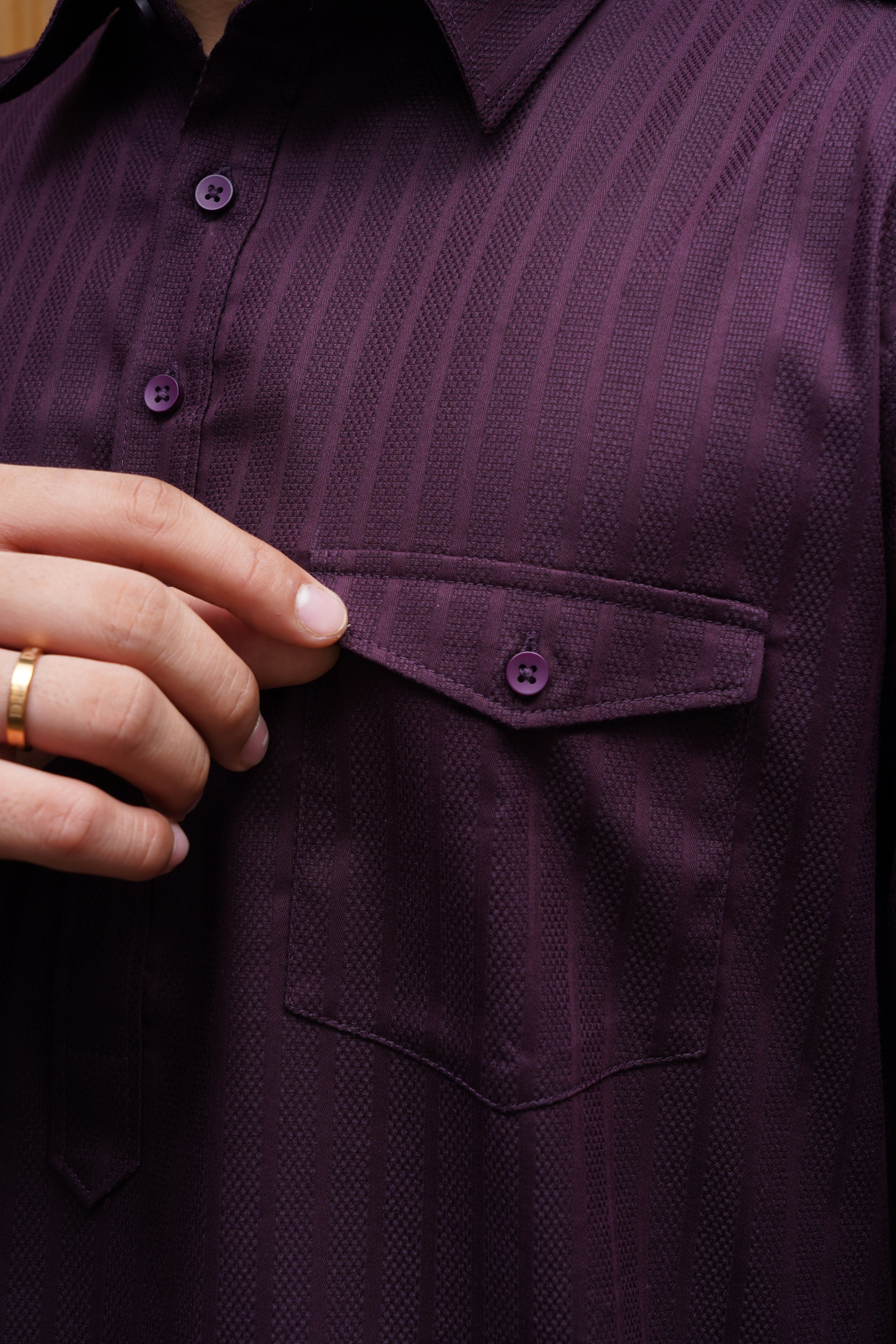 Bettino Men's Pathani Suit - Deep Maroon