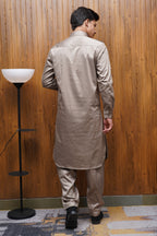 Bettino Men's Pathani Suit - Light Khaki