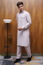 Bettino Men's Pathani Suit - Lavender