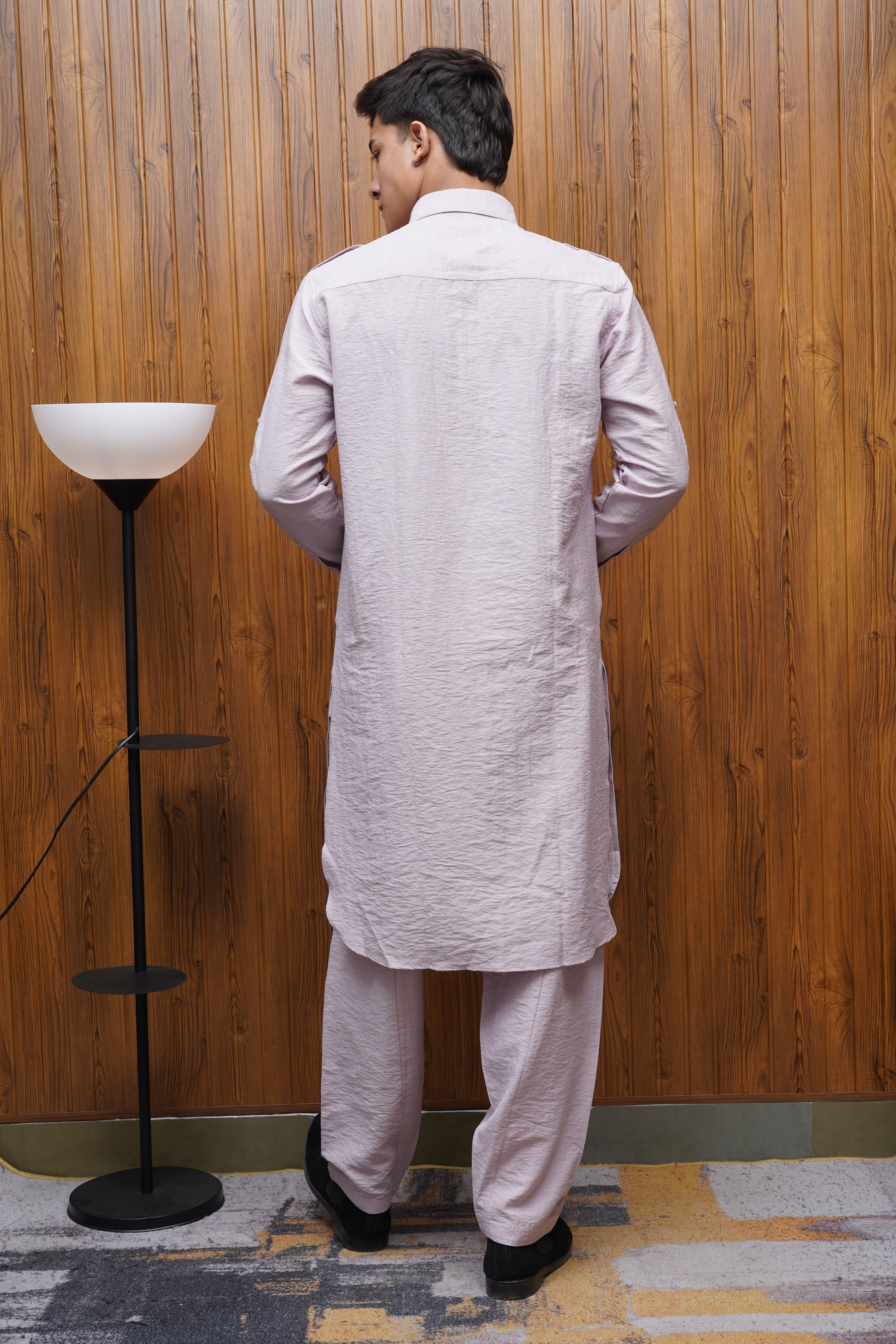 Bettino Men's Pathani Suit - Lavender
