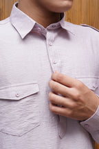 Bettino Men's Pathani Suit - Lavender