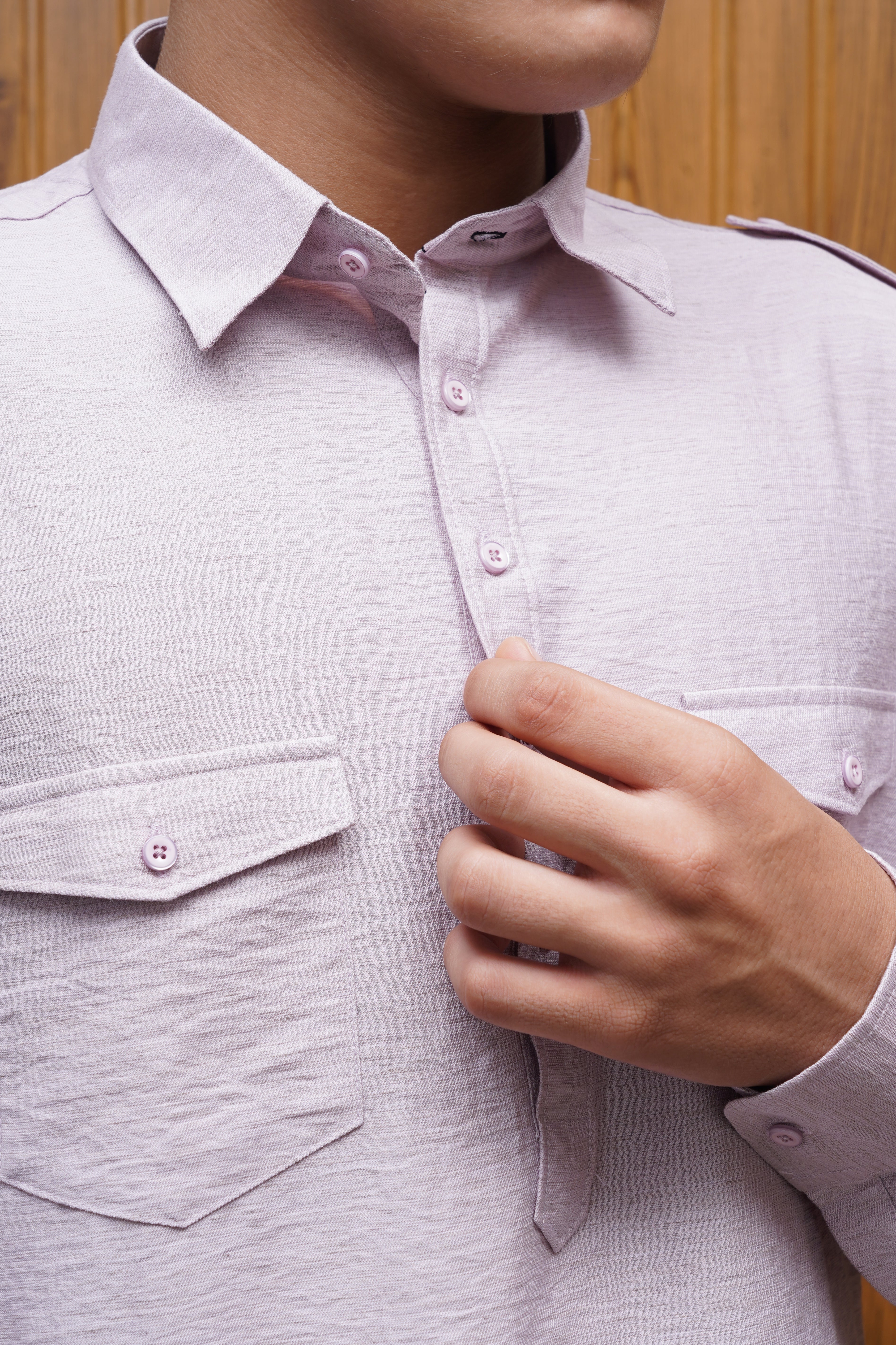 Bettino Men's Pathani Suit - Lavender