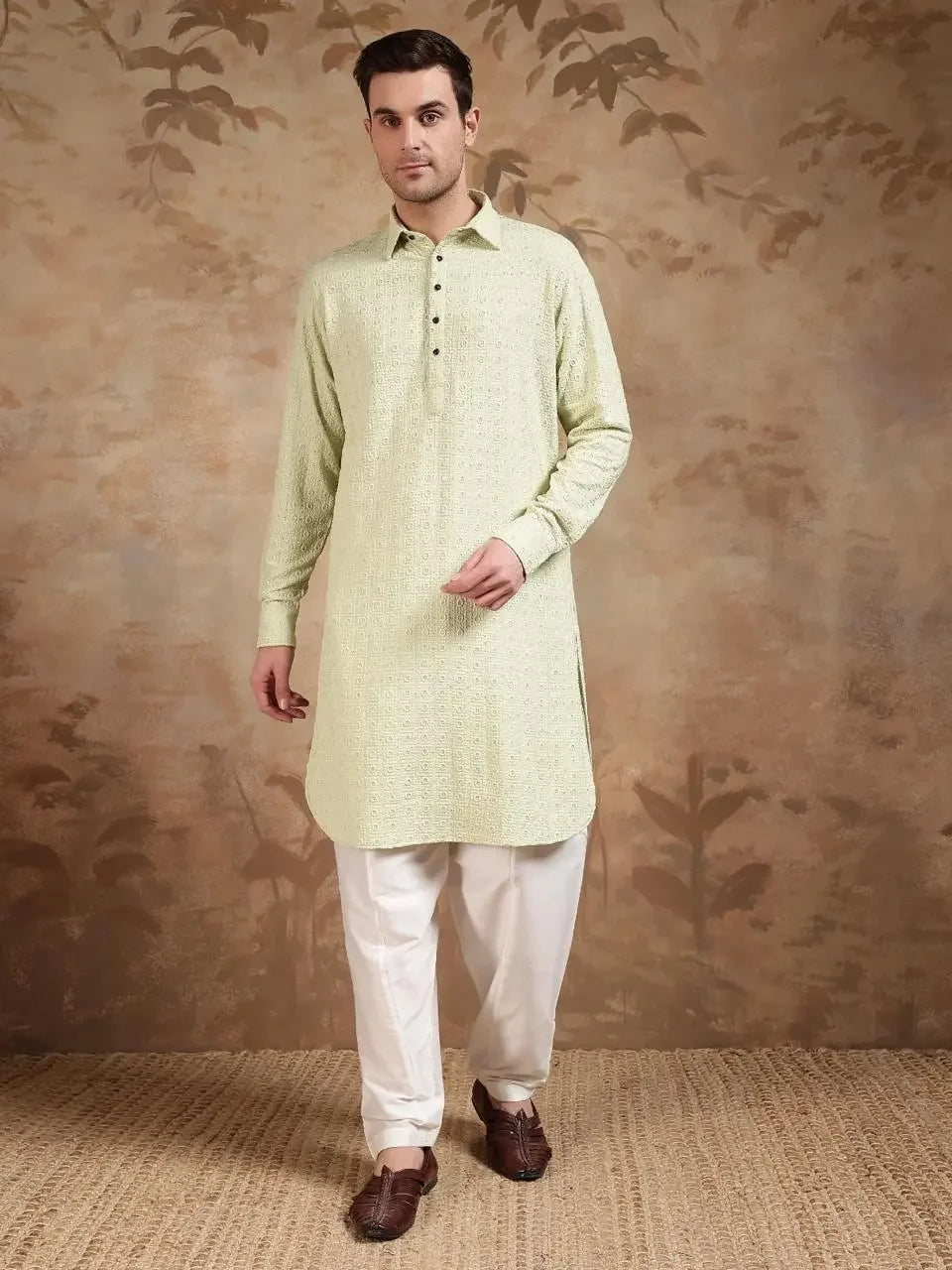 Pista Coloured Pathani Suit