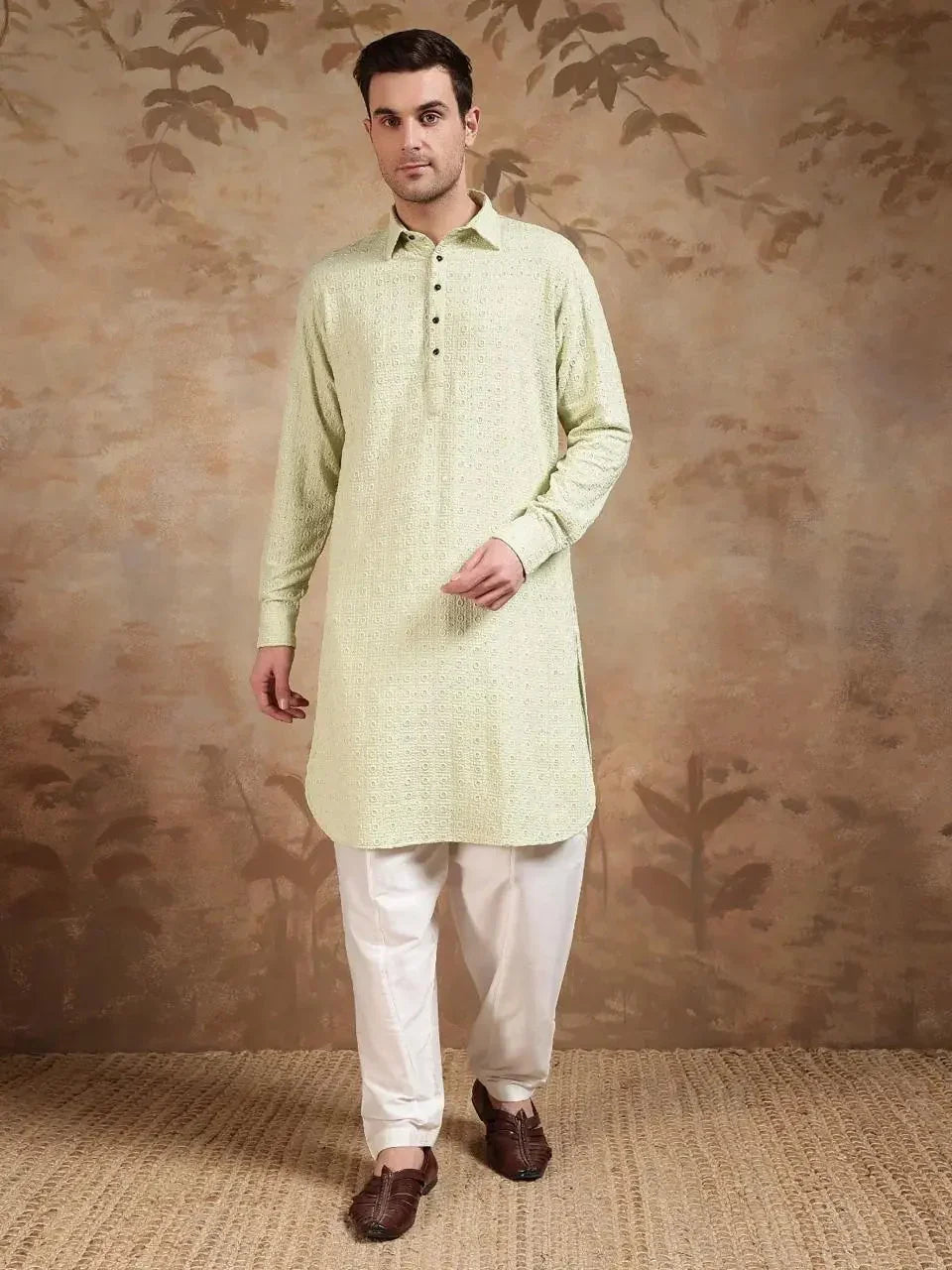 Pista Coloured Pathani Suit