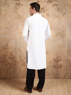 Bettino Men's Pathani Suit- Pure White