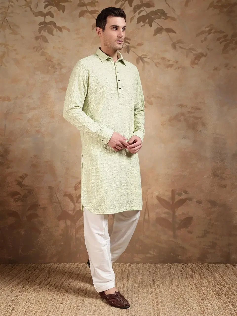 Pista Coloured Pathani Suit