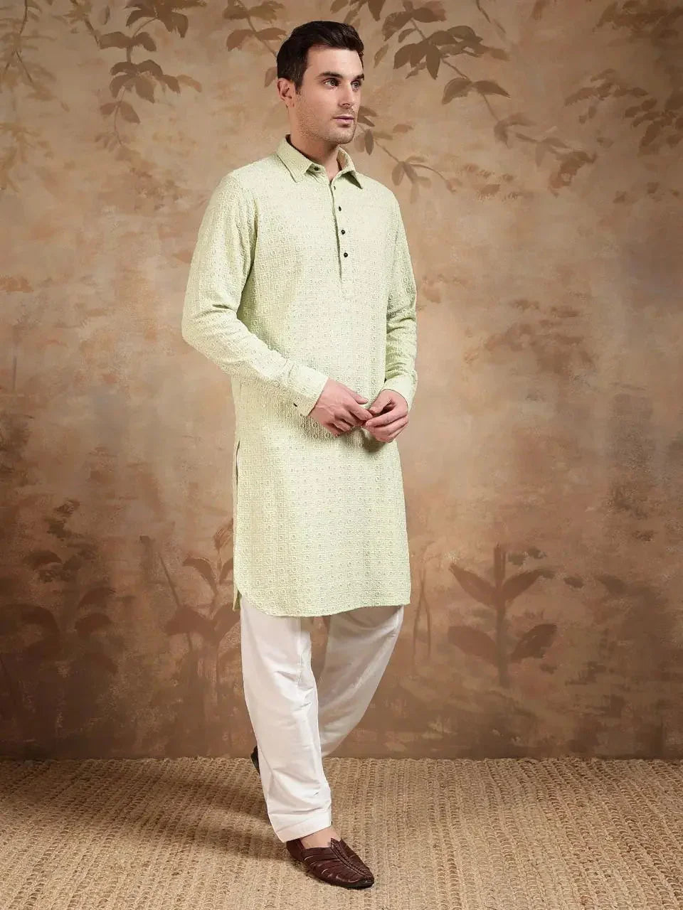 Pista Coloured Pathani Suit