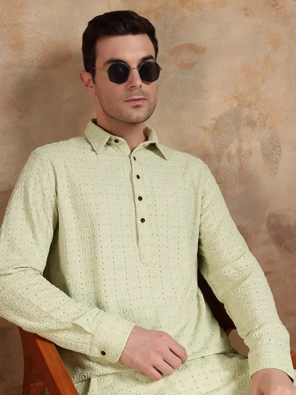 Pista Coloured Pathani Suit