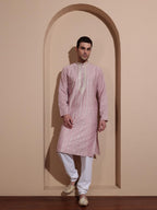 Emerald Grove Teal Colour Kurta Pink