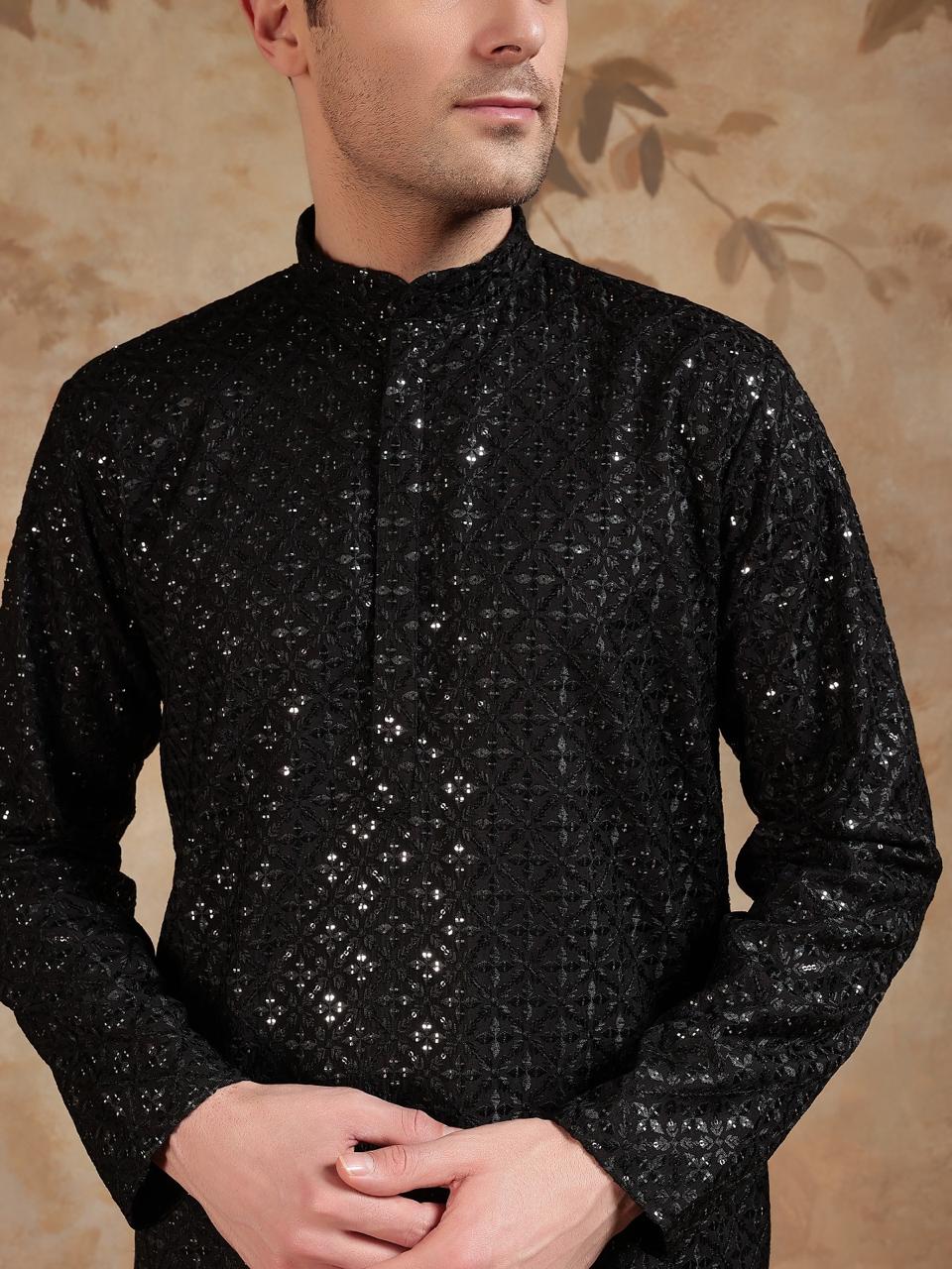 Black Kurta Set