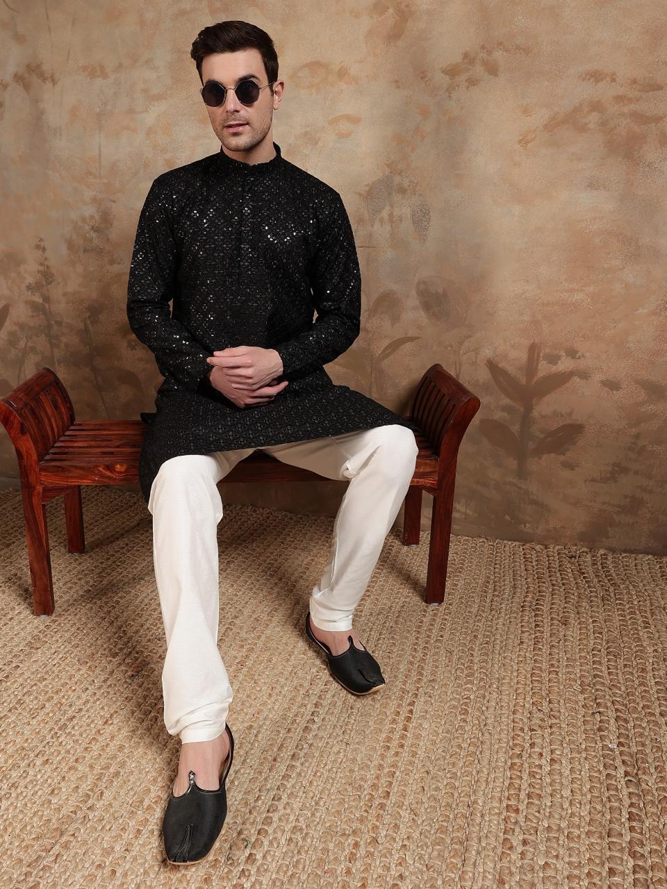 Black Kurta Set