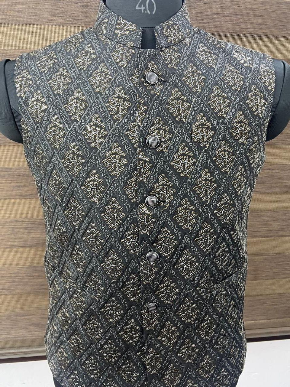 Designer Black Colour Nehru Jacket