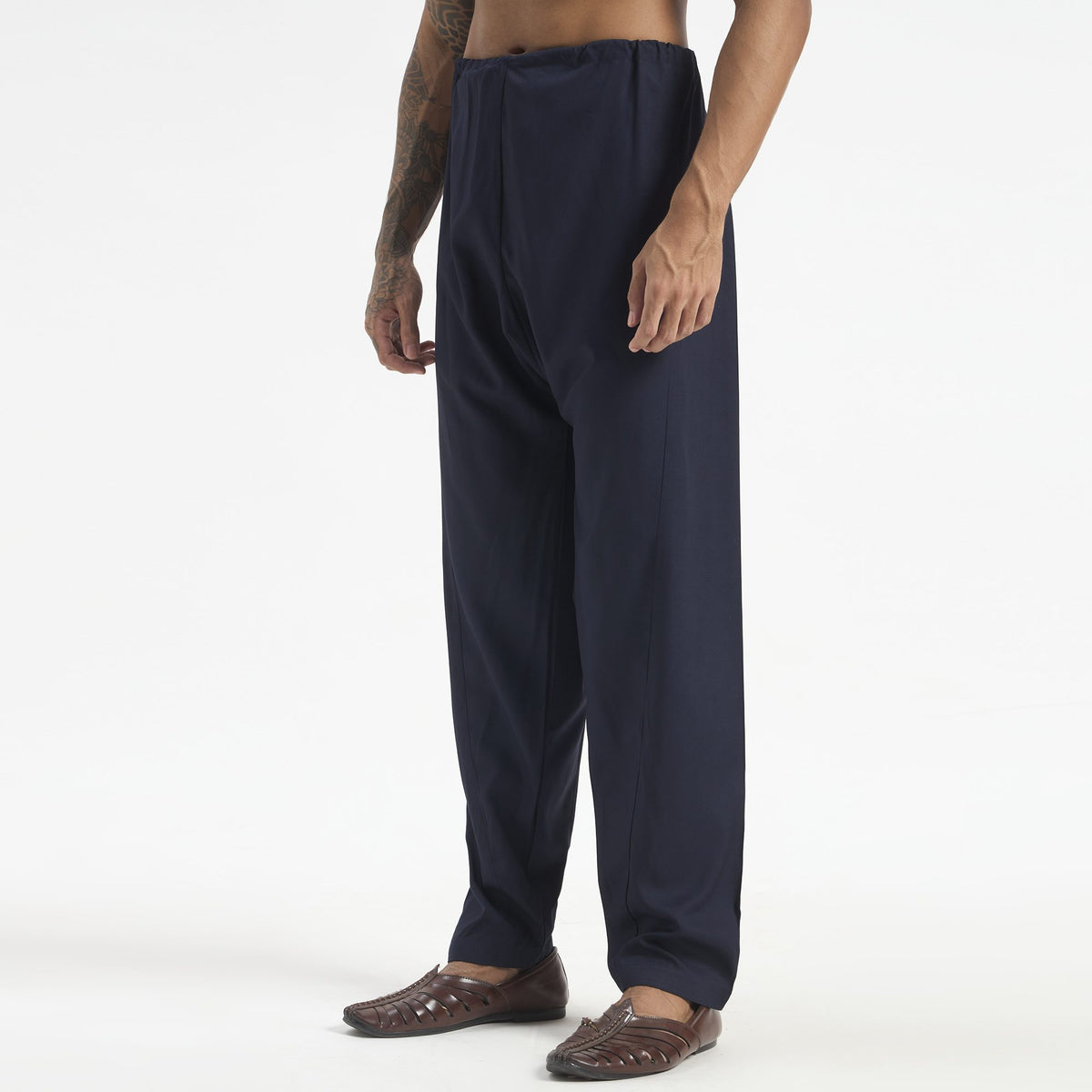 Classic Pathani Suit - Midnight Navy