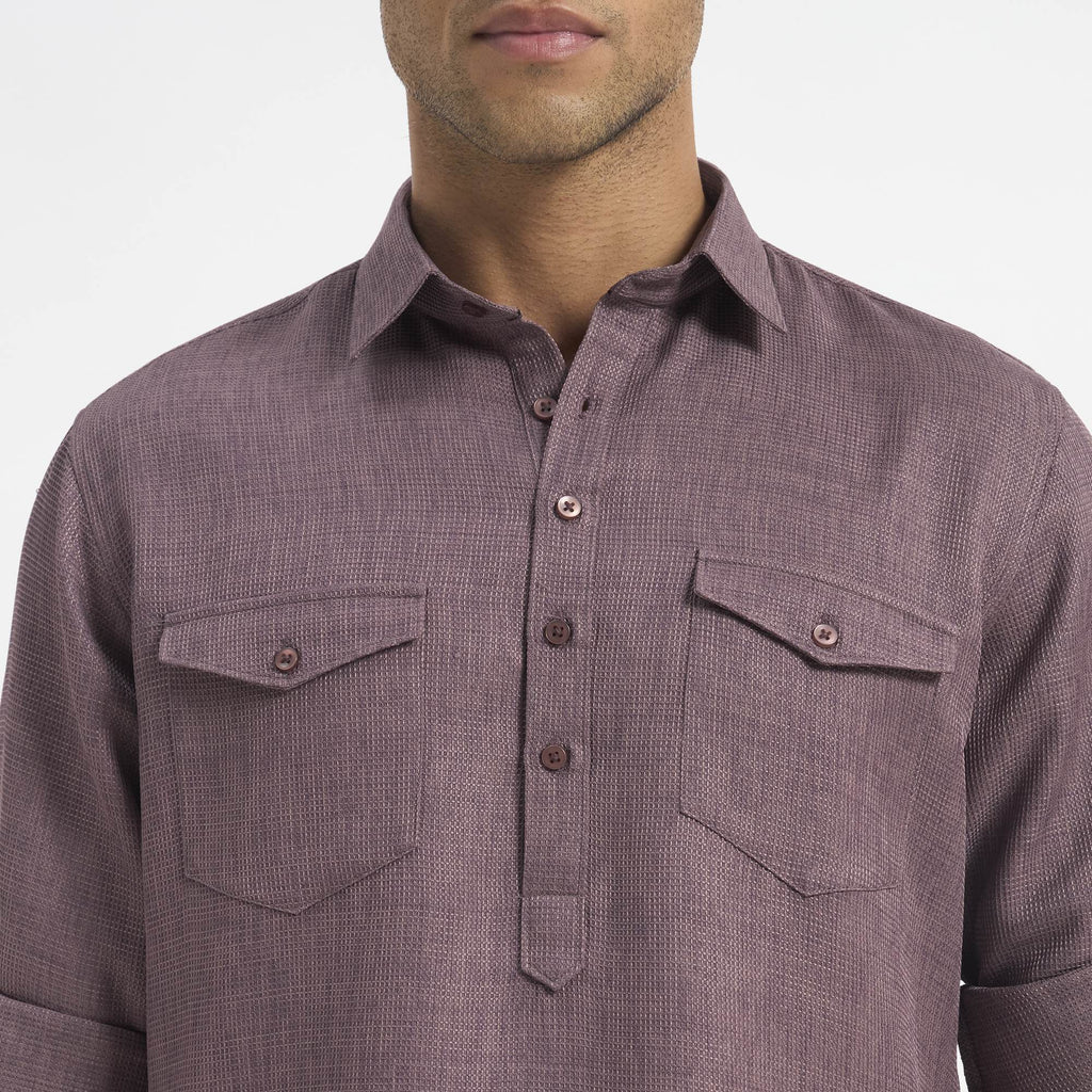 Classic Pathani Suit - Onion