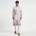 Floral Pathani Suit - Blush Taupe
